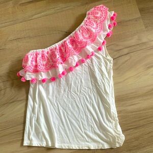 Lilly Pulitzer large one shoulder top